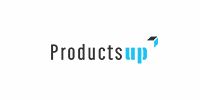 Productsup-logo in blauw en grijs, leverancier van feedmanagementsoftware